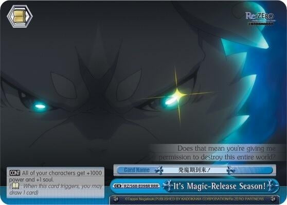 Image for It's Magic-Release Season! (RRR) (Re:ZERO Memory Snow) (RZ/S68-E098R RRR) - Weiss Schwarz