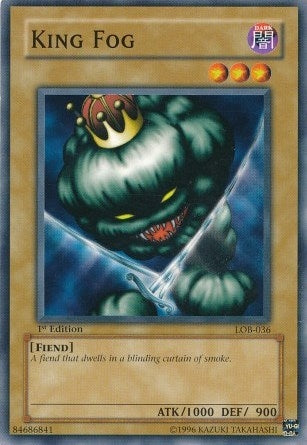 Image for King Fog (The Legend of Blue Eyes White Dragon) (LOB-036) - YuGiOh