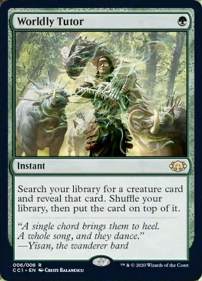 Image for Worldly Tutor (Commander Collection: Green) (6) - Magic: The Gathering
