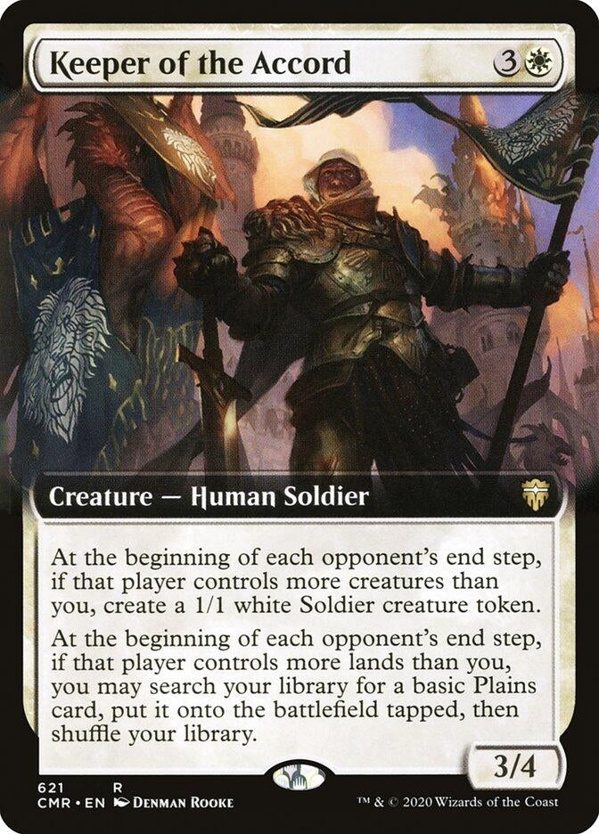 Image for Keeper of the Accord (Extended Art) (Commander Legends) (621) - Magic: The Gathering