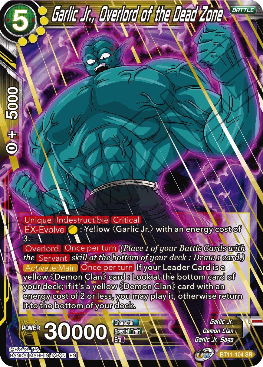 Image for Garlic Jr., Overlord of the Dead Zone (Vermilion Bloodline) (BT11-104) - Dragon Ball Super: Masters