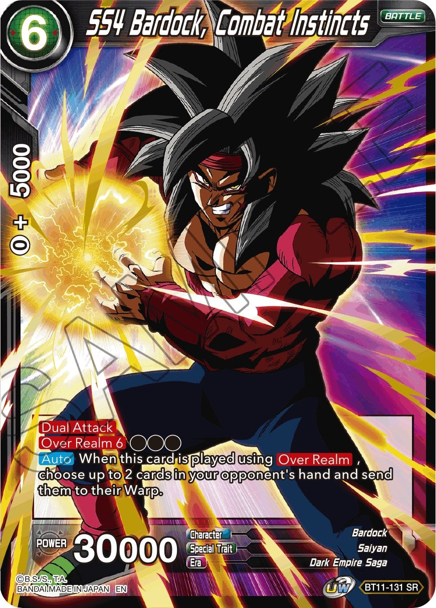 Image for SS4 Bardock, Combat Instincts (Vermilion Bloodline) (BT11-131) - Dragon Ball Super: Masters