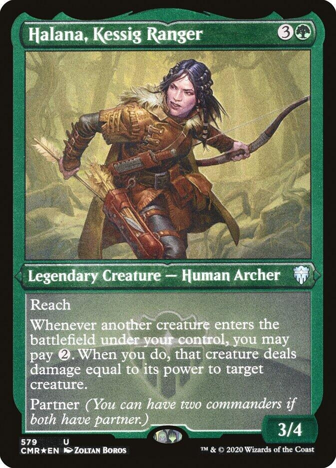 Image for Halana, Kessig Ranger (Foil Etched) (Commander Legends) (579) - Magic: The Gathering