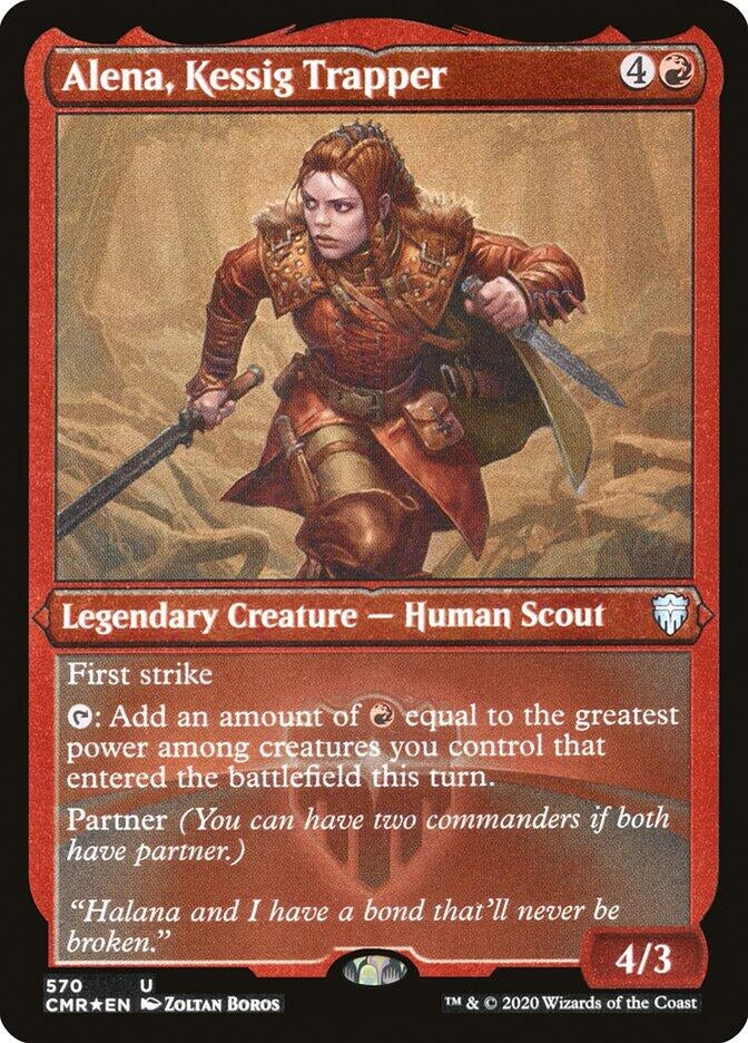 Image for Alena, Kessig Trapper (Foil Etched) (Commander Legends) (570) - Magic: The Gathering