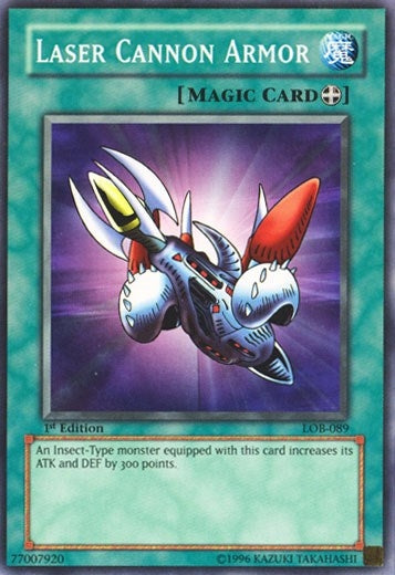 Image for Laser Cannon Armor (The Legend of Blue Eyes White Dragon) (LOB-089) - YuGiOh