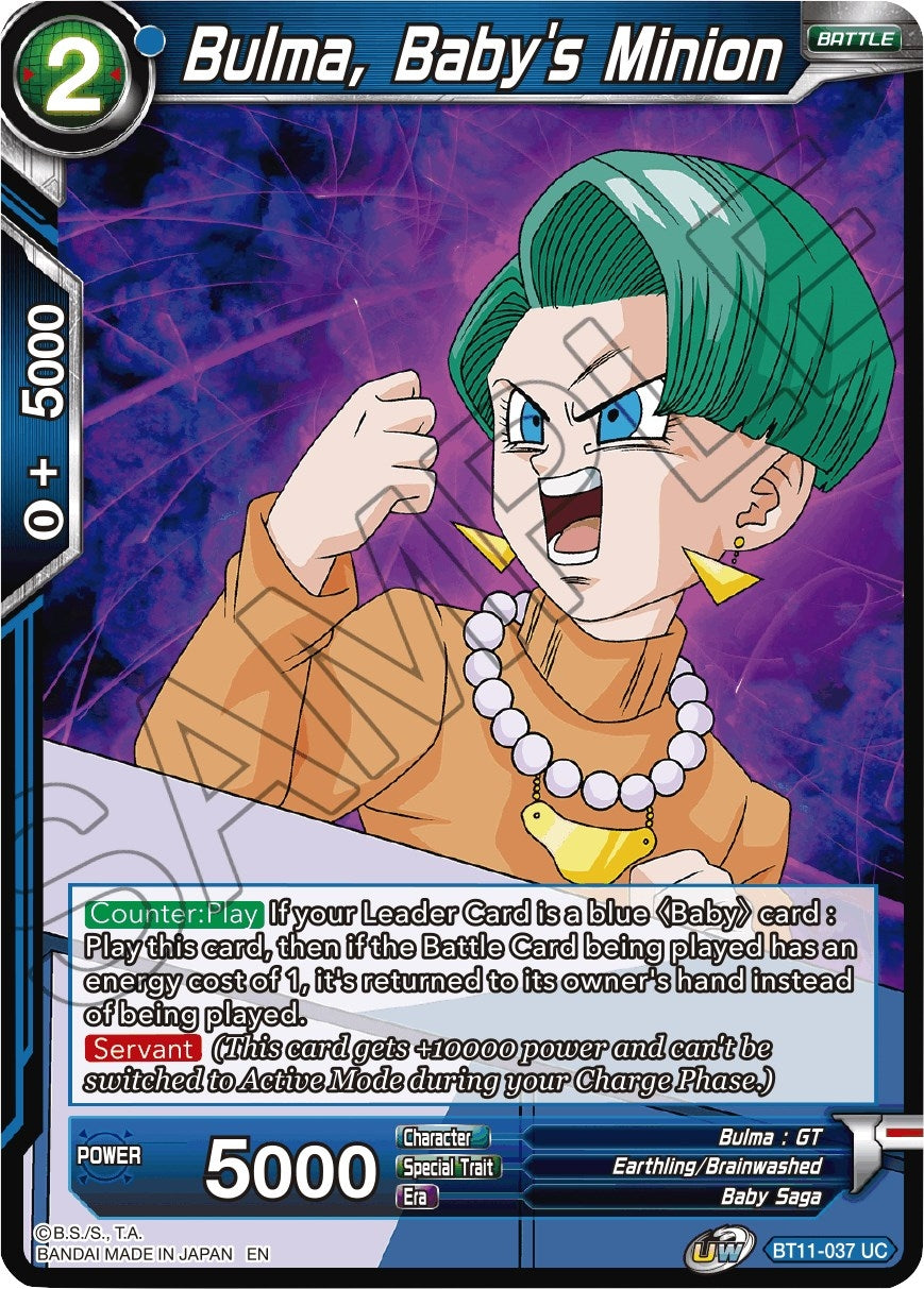 Image for Bulma, Baby's Minion (Vermilion Bloodline) (BT11-037) - Dragon Ball Super: Masters