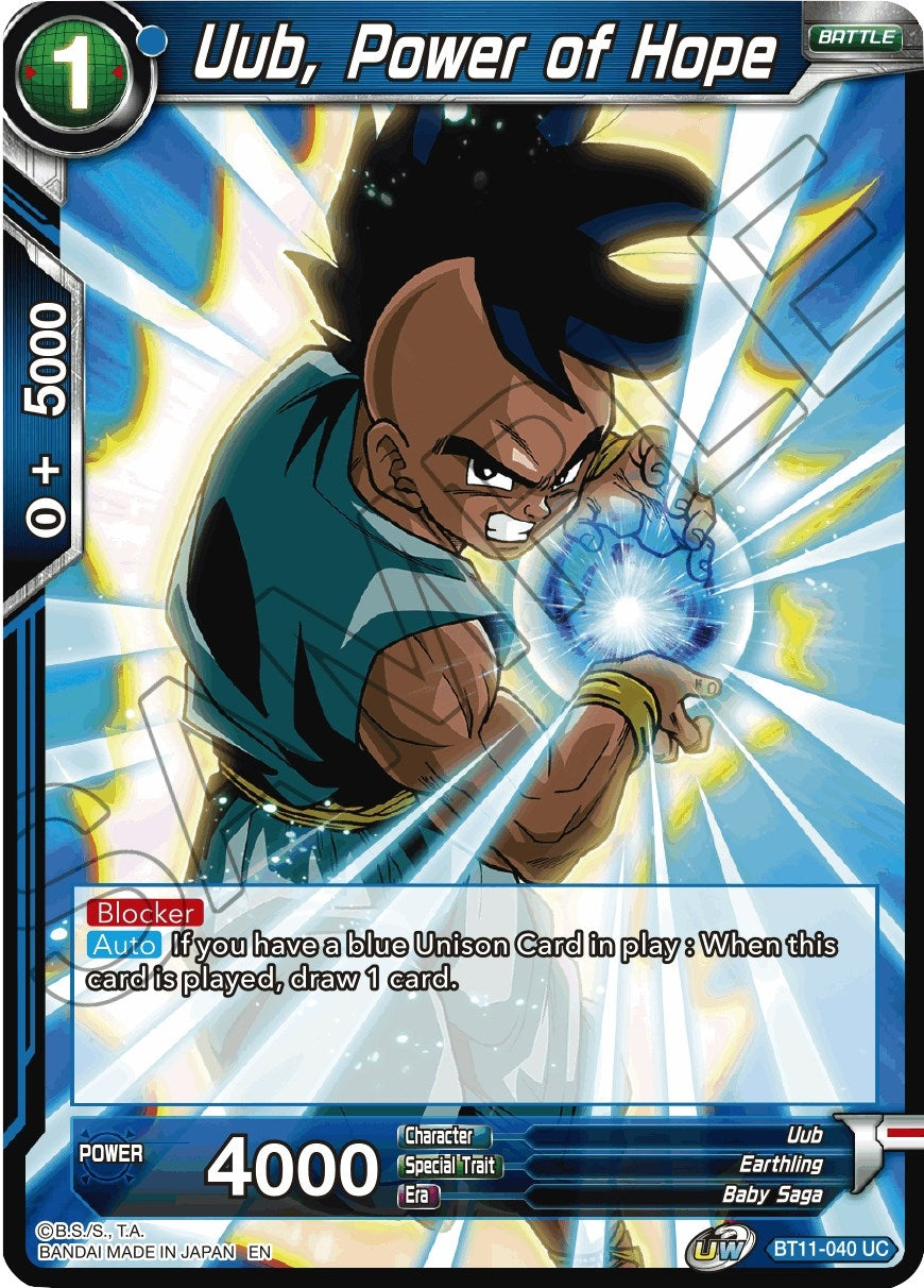 Image for Uub, Power of Hope (Vermilion Bloodline) (BT11-040) - Dragon Ball Super: Masters