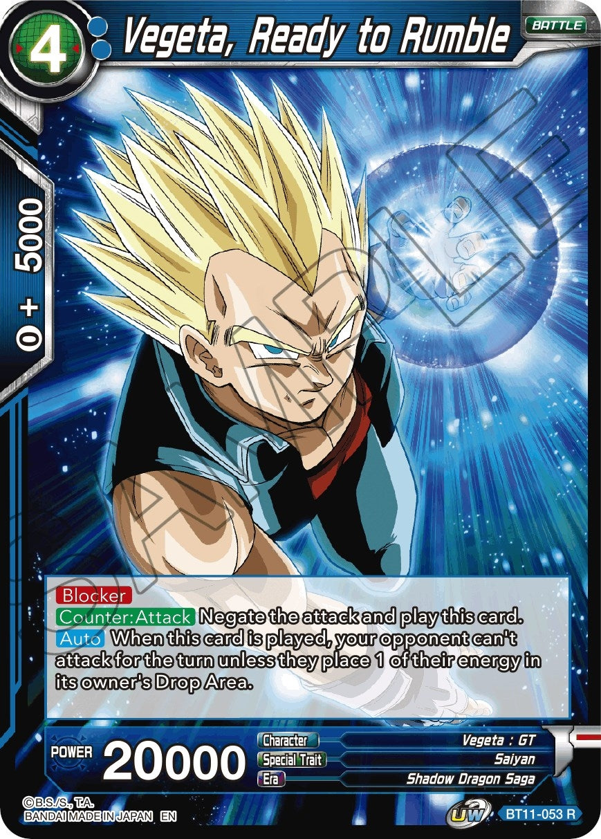 Image for Vegeta, Ready to Rumble (Vermilion Bloodline) (BT11-053) - Dragon Ball Super: Masters