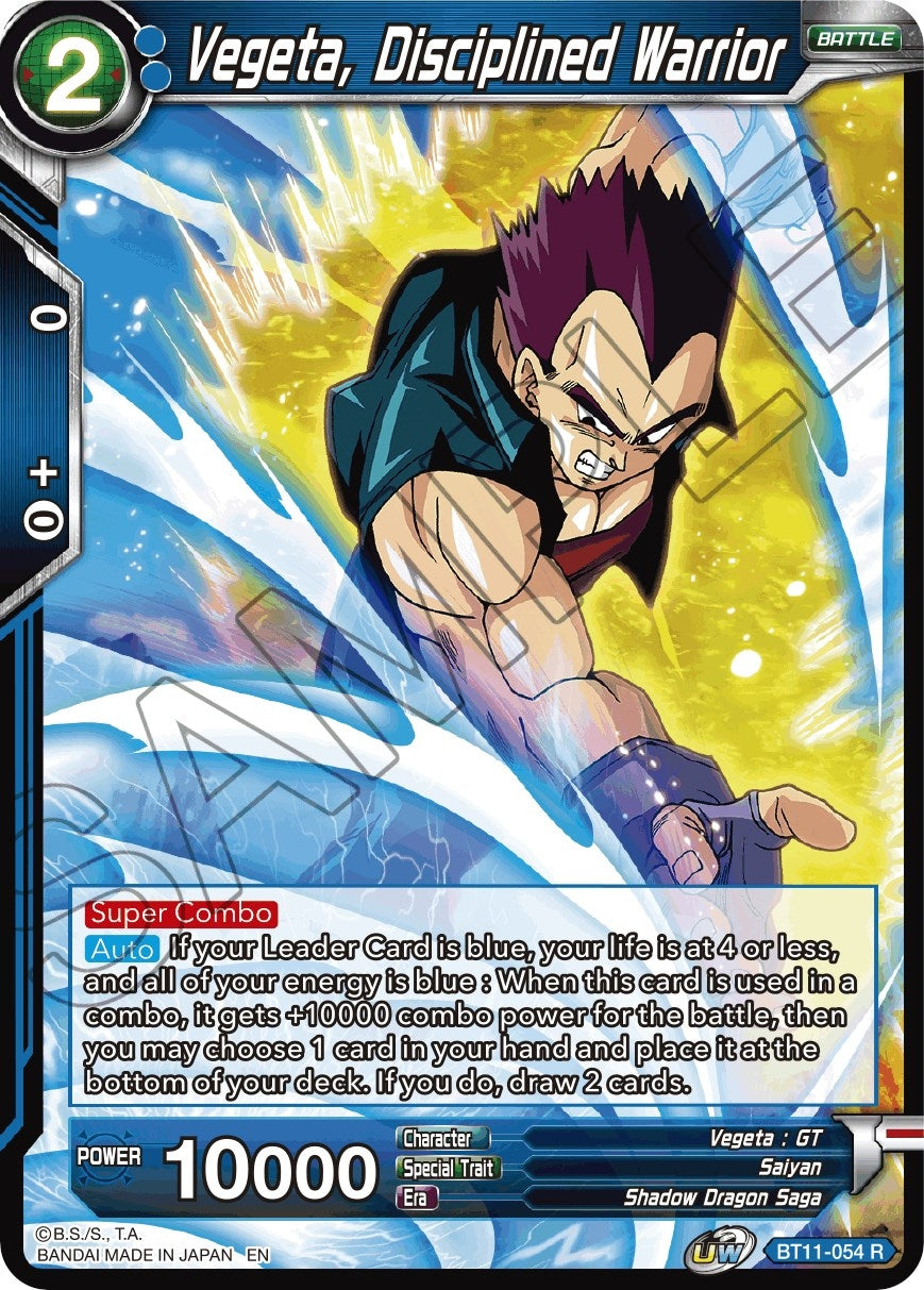 Image for Vegeta, Disciplined Warrior (Vermilion Bloodline) (BT11-054) - Dragon Ball Super: Masters