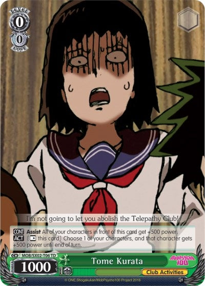 Image for Tome Kurata (Mob Psycho 100) (MOB/SX02-T06 TD) - Weiss Schwarz