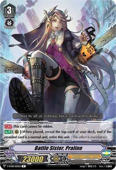 Image for Battle Sister, Praline (V-BT08: Silverdust Blaze) (V-BT08/029EN R) - Cardfight Vanguard