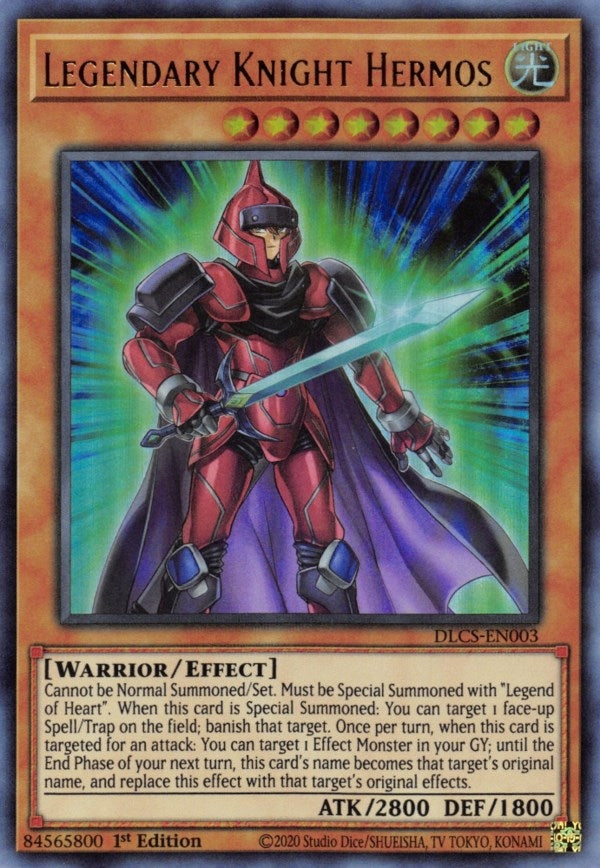 Image for Legendary Knight Hermos (Dragons of Legend: The Complete Series) (DLCS-EN003) - YuGiOh