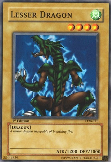 Image for Lesser Dragon (The Legend of Blue Eyes White Dragon) (LOB-113) - YuGiOh