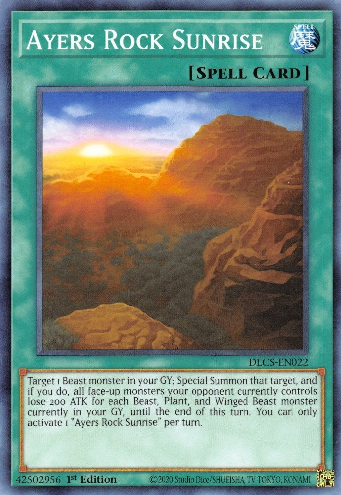 Image for Ayers Rock Sunrise (Dragons of Legend: The Complete Series) (DLCS-EN022) - YuGiOh