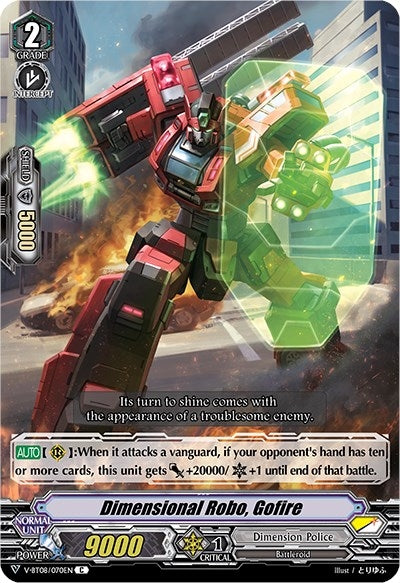 Image for Dimensional Robo, Gofire (V-BT08: Silverdust Blaze) (V-BT08/070EN C) - Cardfight Vanguard