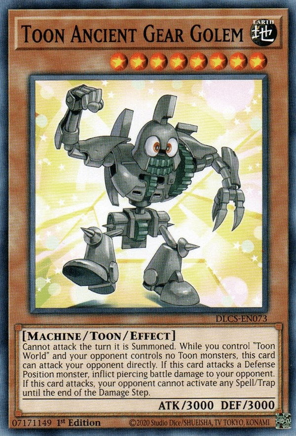Image for Toon Ancient Gear Golem (Dragons of Legend: The Complete Series) (DLCS-EN073) - YuGiOh