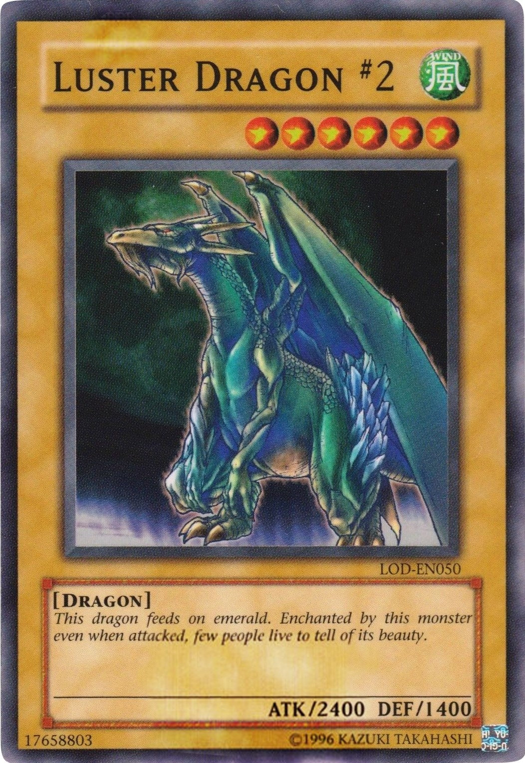 Image for Luster Dragon #2 (Legacy of Darkness) (LOD-050) - YuGiOh
