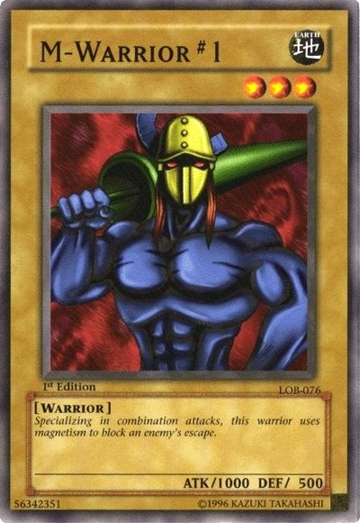 Image for M-Warrior #1 (The Legend of Blue Eyes White Dragon) (LOB-076) - YuGiOh