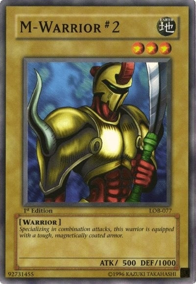 Image for M-Warrior #2 (The Legend of Blue Eyes White Dragon) (LOB-077) - YuGiOh