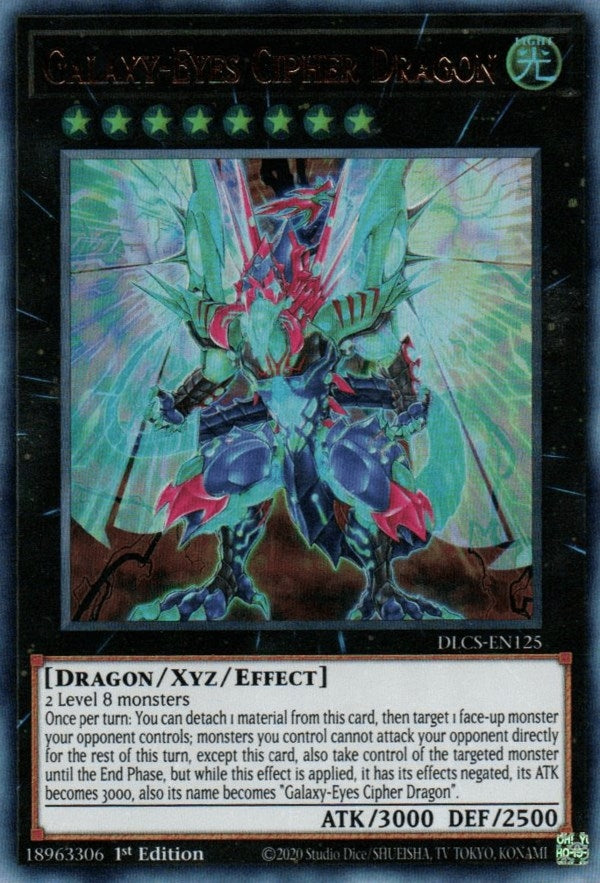 Image for Galaxy-Eyes Cipher Dragon (Dragons of Legend: The Complete Series) (DLCS-EN125) - YuGiOh