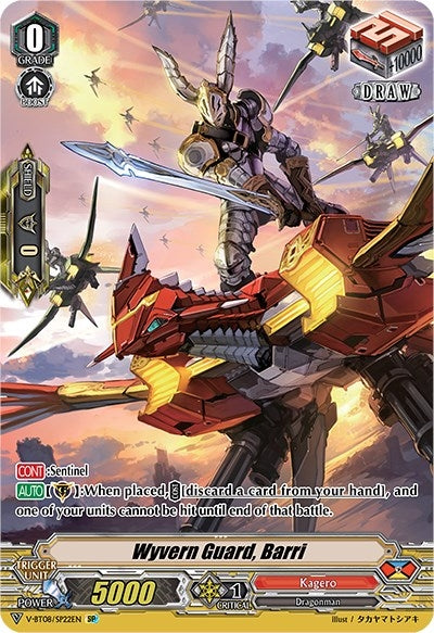 Image for Wyvern Guard, Barri (SP) (V-BT08: Silverdust Blaze) (V-BT08/SP22EN SP) - Cardfight Vanguard