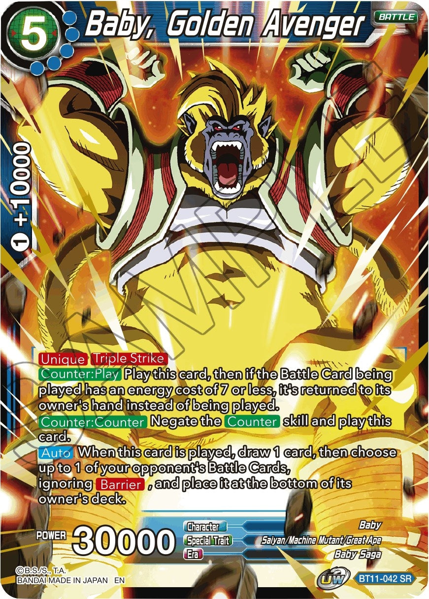 Image for Baby, Golden Avenger (Vermilion Bloodline) (BT11-042) - Dragon Ball Super: Masters