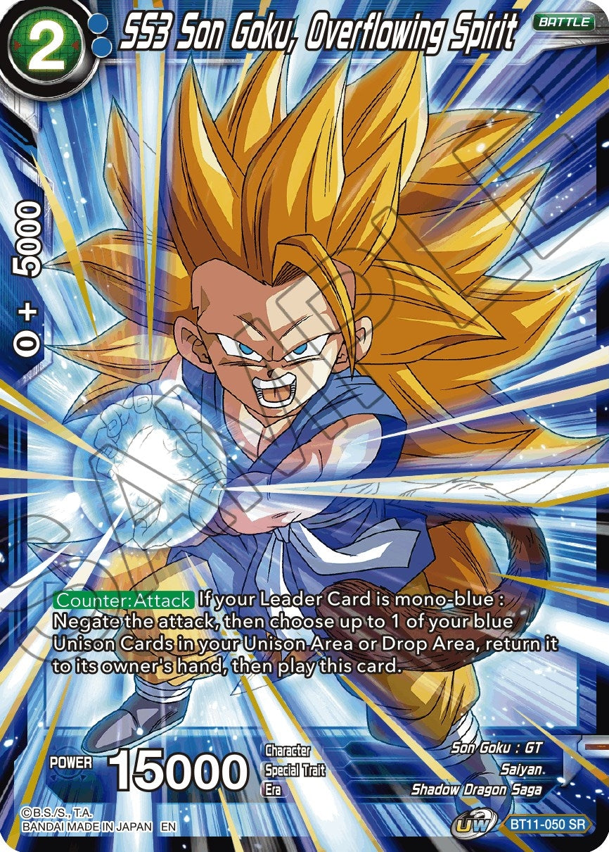 Image for SS3 Son Goku, Overflowing Spirit (Vermilion Bloodline) (BT11-050) - Dragon Ball Super: Masters