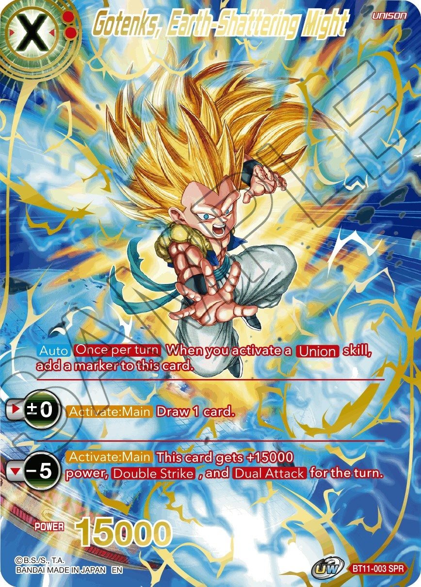 Image for Gotenks, Earth-Shattering Might (SPR) (Vermilion Bloodline) (BT11-003) - Dragon Ball Super: Masters