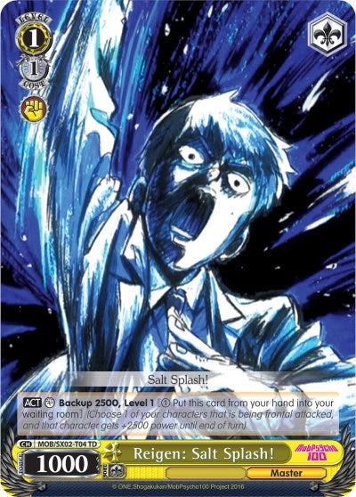 Image for Reigen: Salt Splash! (Mob Psycho 100) (MOB/SX02-T04 TD) - Weiss Schwarz