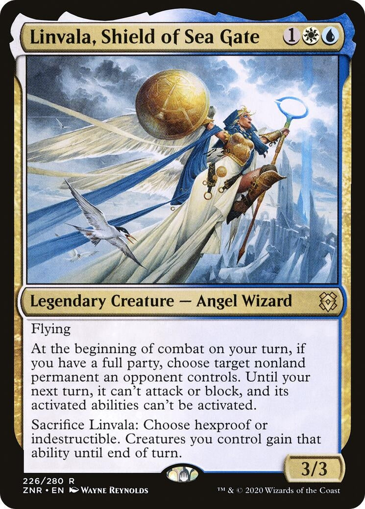Image for Linvala, Shield of Sea Gate (Zendikar Rising) (226) - Magic: The Gathering