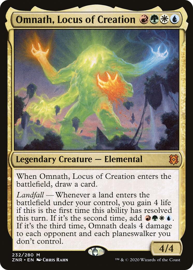 Image for Omnath, Locus of Creation (Zendikar Rising) (232) - Magic: The Gathering