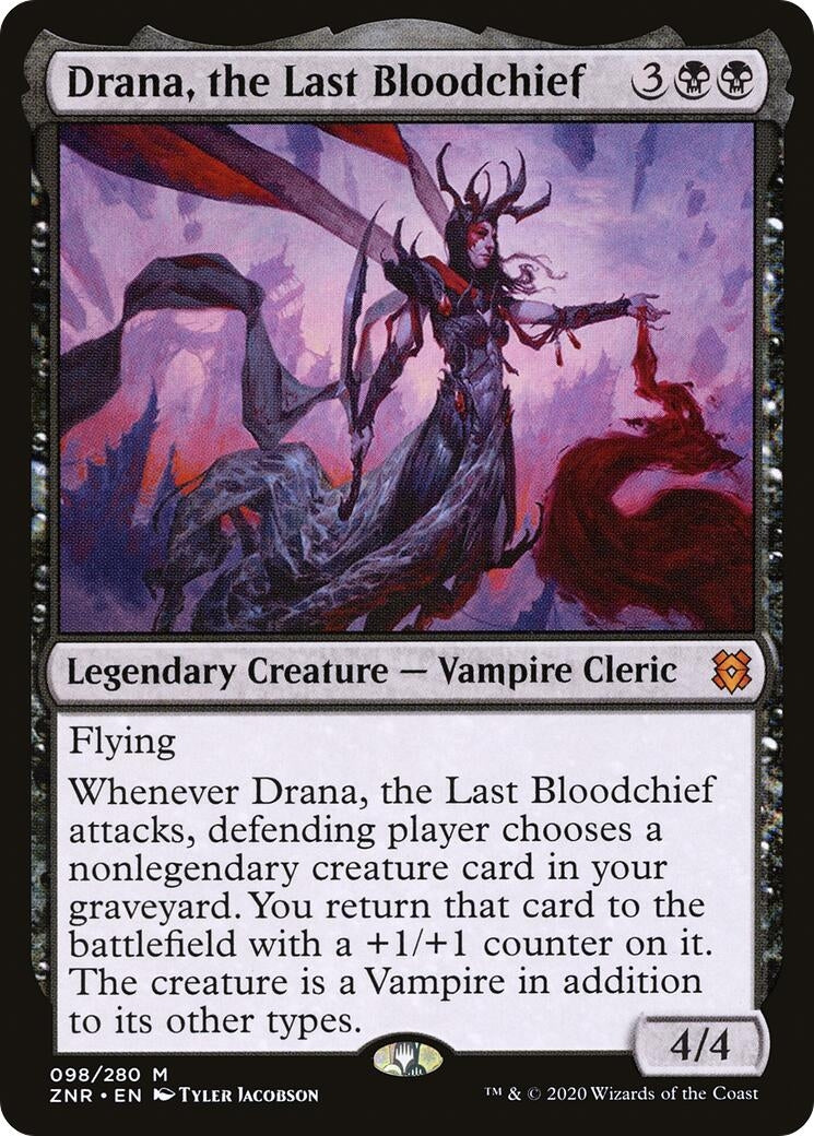 Image for Drana, the Last Bloodchief (Zendikar Rising) (98) - Magic: The Gathering
