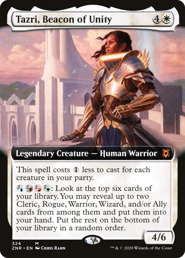 Image for Tazri, Beacon of Unity (Extended Art) (Zendikar Rising) (324) - Magic: The Gathering