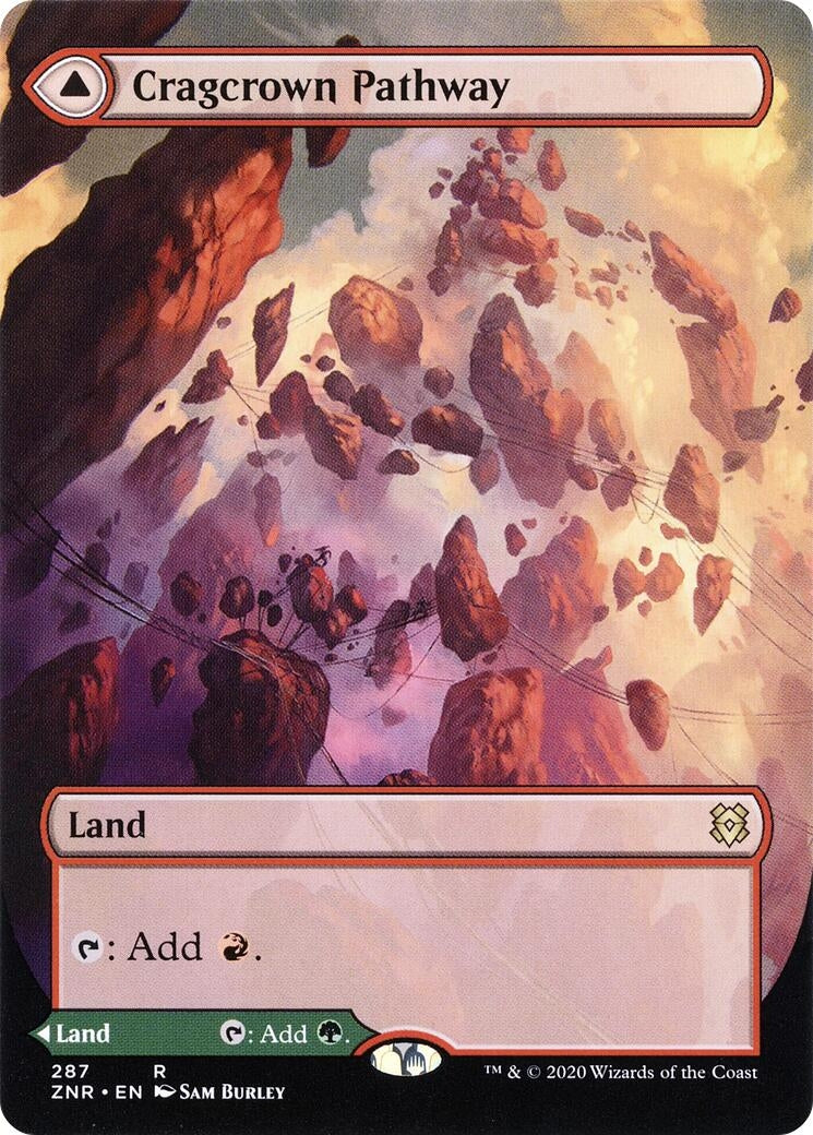 Image for Cragcrown Pathway (Borderless) (Zendikar Rising) (287) - Magic: The Gathering