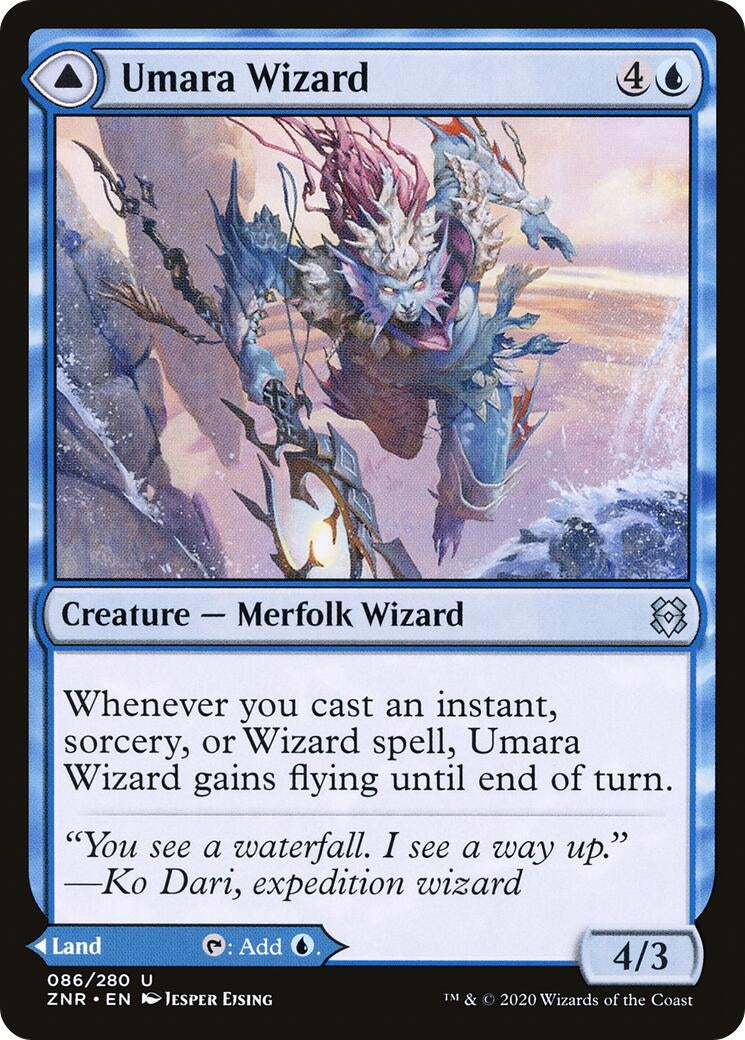 Image for Umara Wizard (Zendikar Rising) (86) - Magic: The Gathering