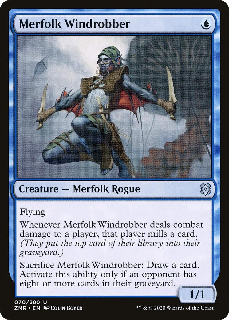 Image for Merfolk Windrobber (Zendikar Rising) (70) - Magic: The Gathering