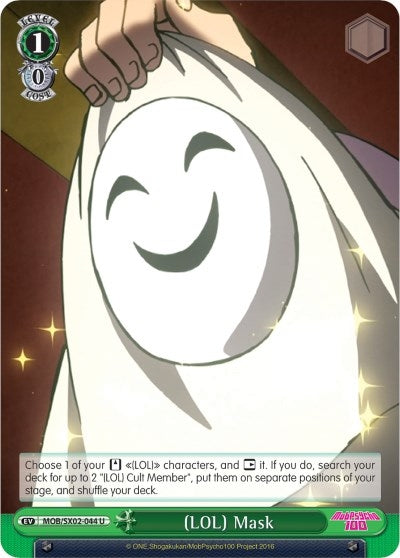 Image for (LOL) Mask (Mob Psycho 100) (MOB/SX02-044 U) - Weiss Schwarz