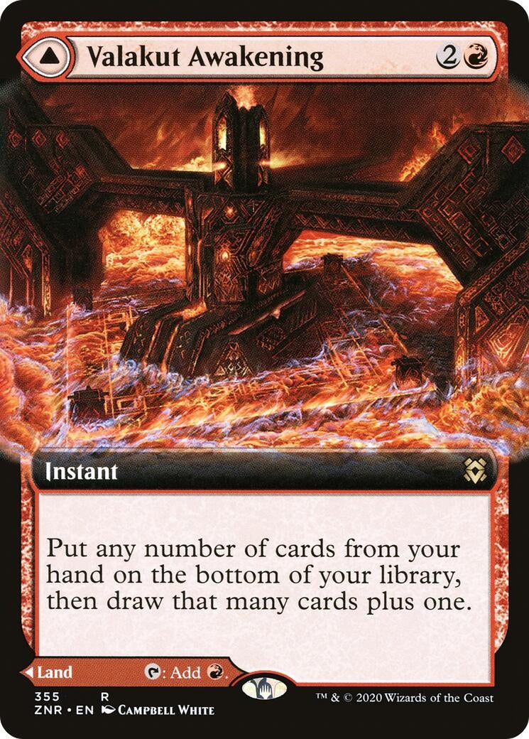 Image for Valakut Awakening (Extended Art) (Zendikar Rising) (355) - Magic: The Gathering