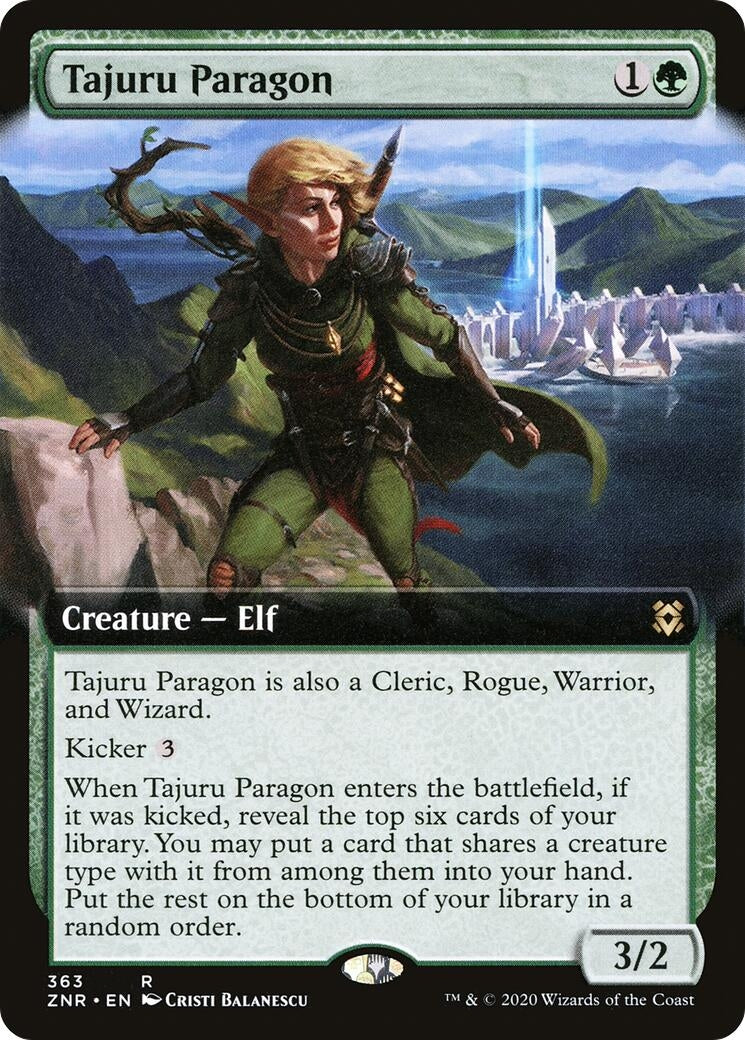 Image for Tajuru Paragon (Extended Art) (Zendikar Rising) (363) - Magic: The Gathering