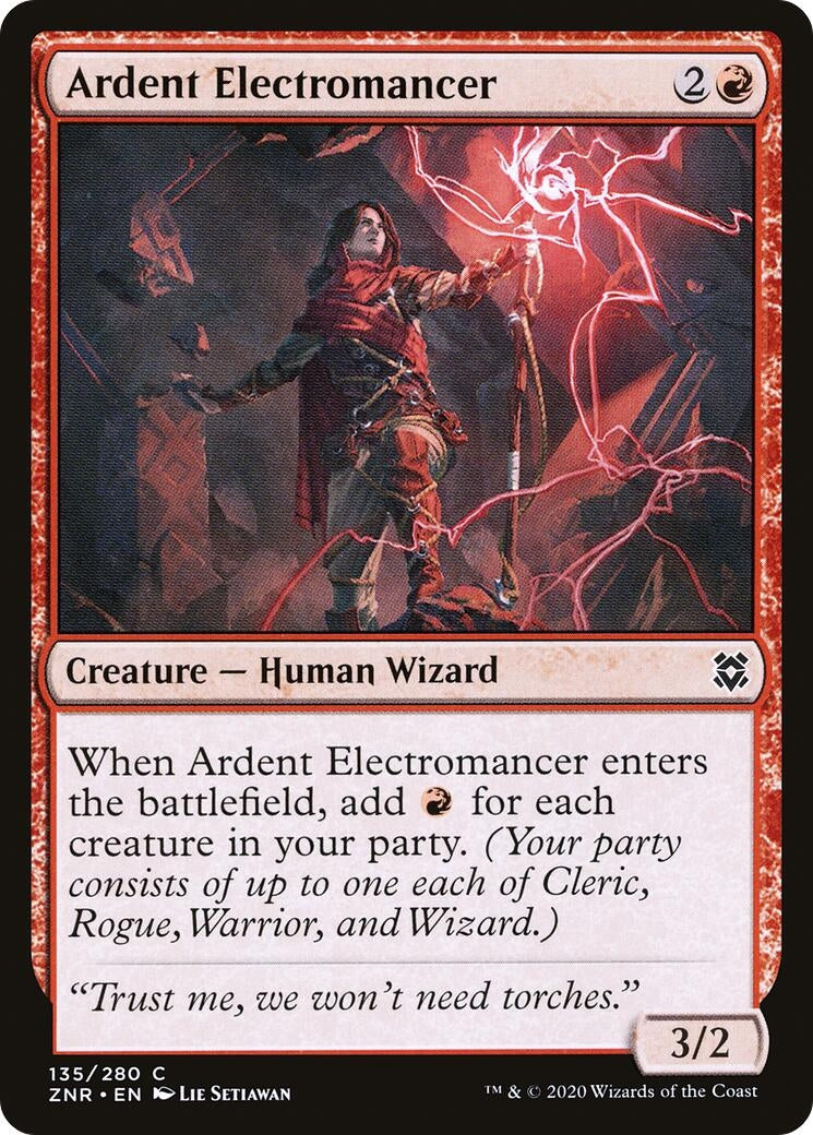 Image for Ardent Electromancer (Zendikar Rising) (135) - Magic: The Gathering