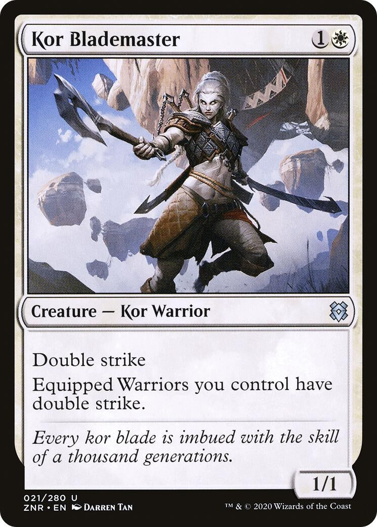 Image for Kor Blademaster (Zendikar Rising) (21) - Magic: The Gathering