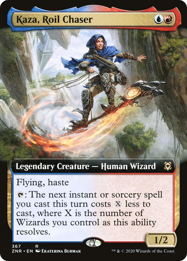 Image for Kaza, Roil Chaser (Extended Art) (Zendikar Rising) (367) - Magic: The Gathering