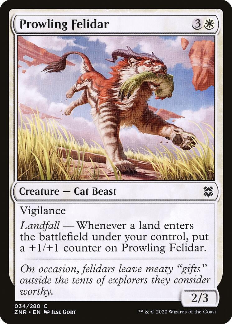 Image for Prowling Felidar (Zendikar Rising) (34) - Magic: The Gathering