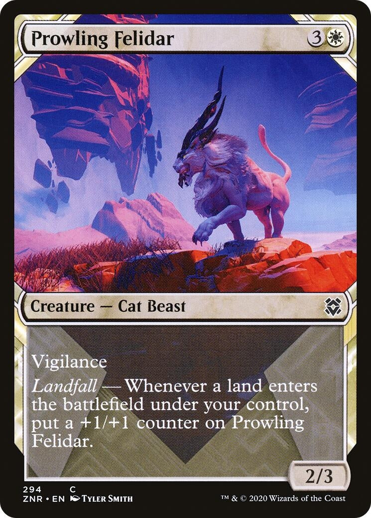Image for Prowling Felidar (Showcase) (Zendikar Rising) (294) - Magic: The Gathering