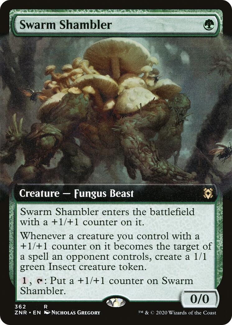 Image for Swarm Shambler (Extended Art) (Zendikar Rising) (362) - Magic: The Gathering