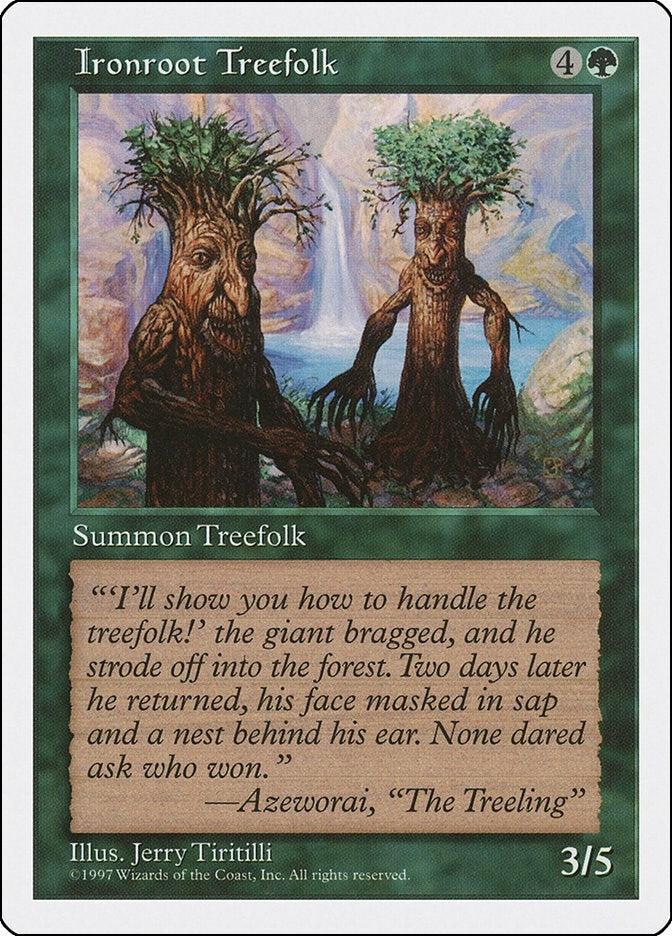 Image for Ironroot Treefolk (Fifth Edition) - Magic: The Gathering