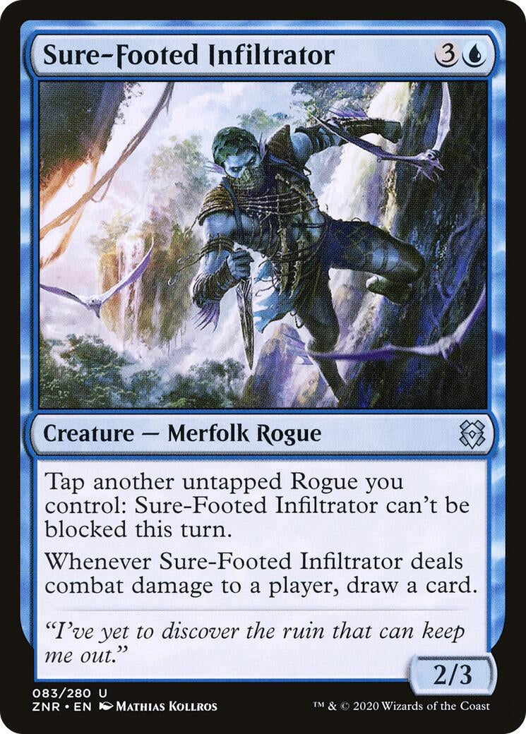 Image for Sure-Footed Infiltrator (Zendikar Rising) (83) - Magic: The Gathering