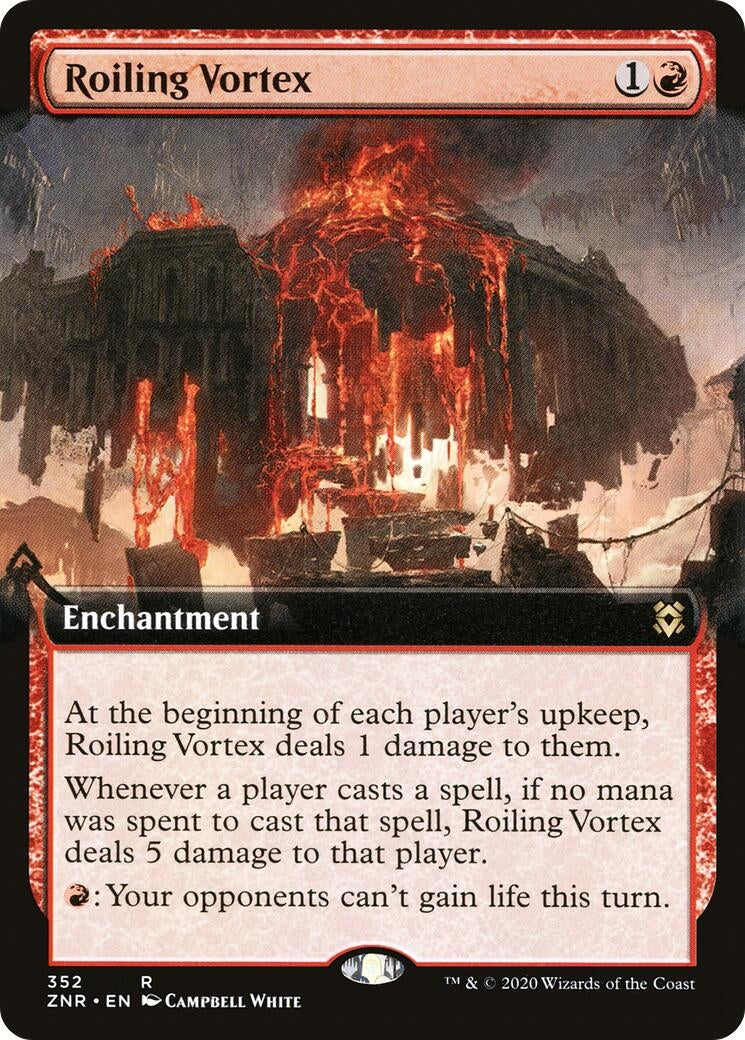 Image for Roiling Vortex (Extended Art) (Zendikar Rising) (352) - Magic: The Gathering