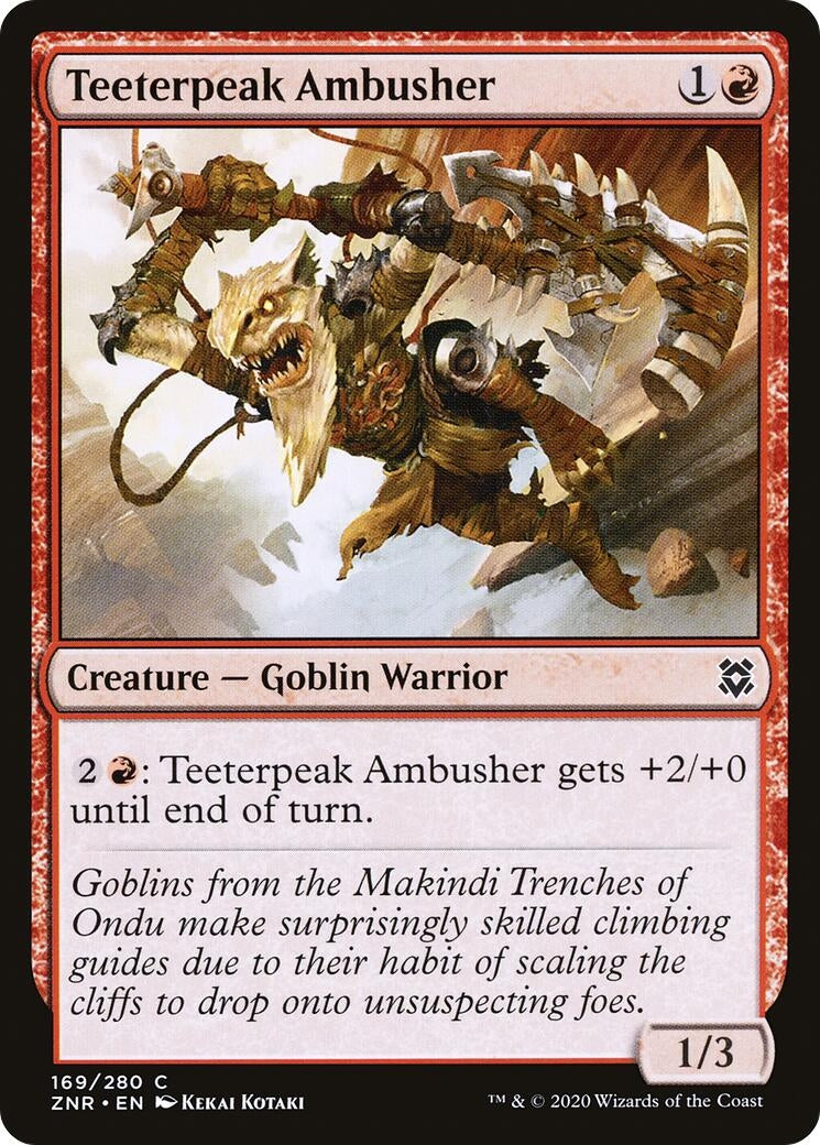 Image for Teeterpeak Ambusher (Zendikar Rising) (169) - Magic: The Gathering