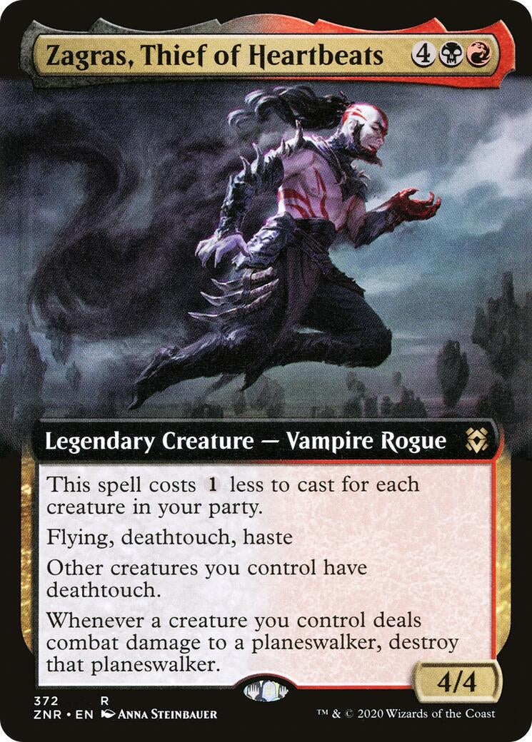Image for Zagras, Thief of Heartbeats (Extended Art) (Zendikar Rising) (372) - Magic: The Gathering